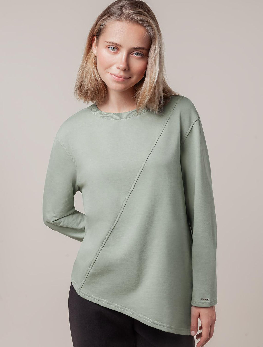 VILATTE / Джемпер из премиального футера двухнитки фото 2