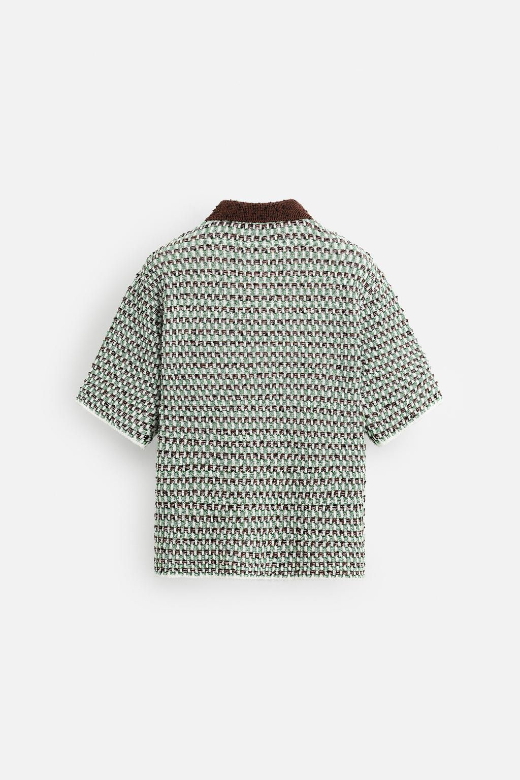 JACQUARD KNIT POLO SHIRT - Zara фото 10