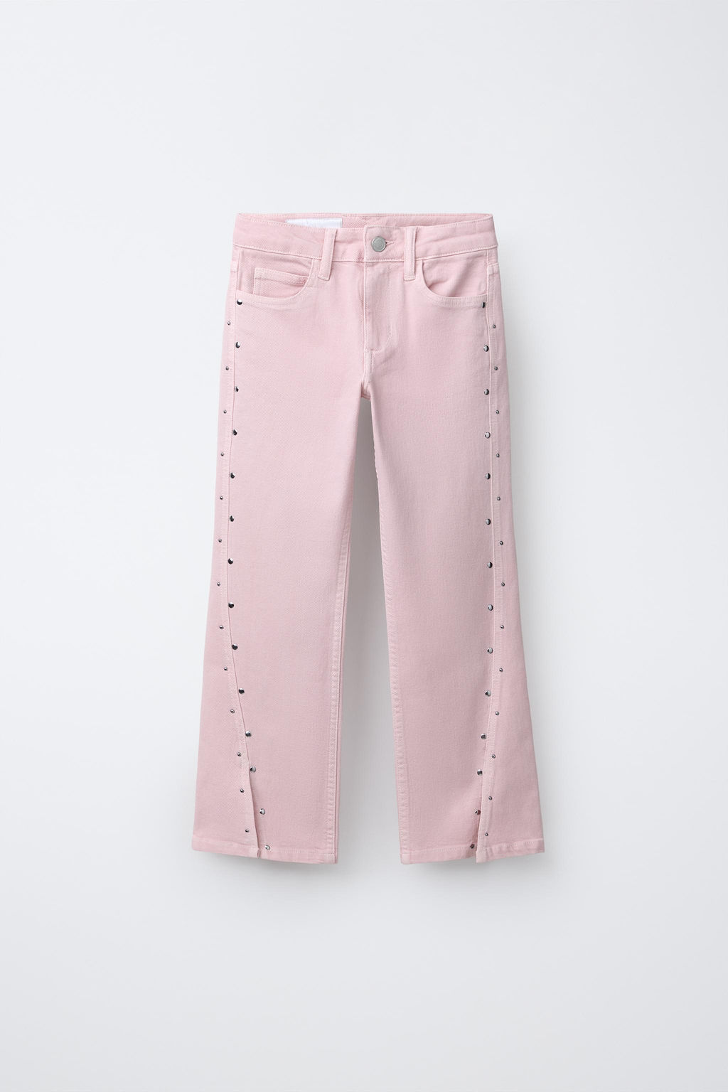 JEANS BOOTCUT TACHAS ABERTURAS / Rosa / Blanco - Zara фото 5