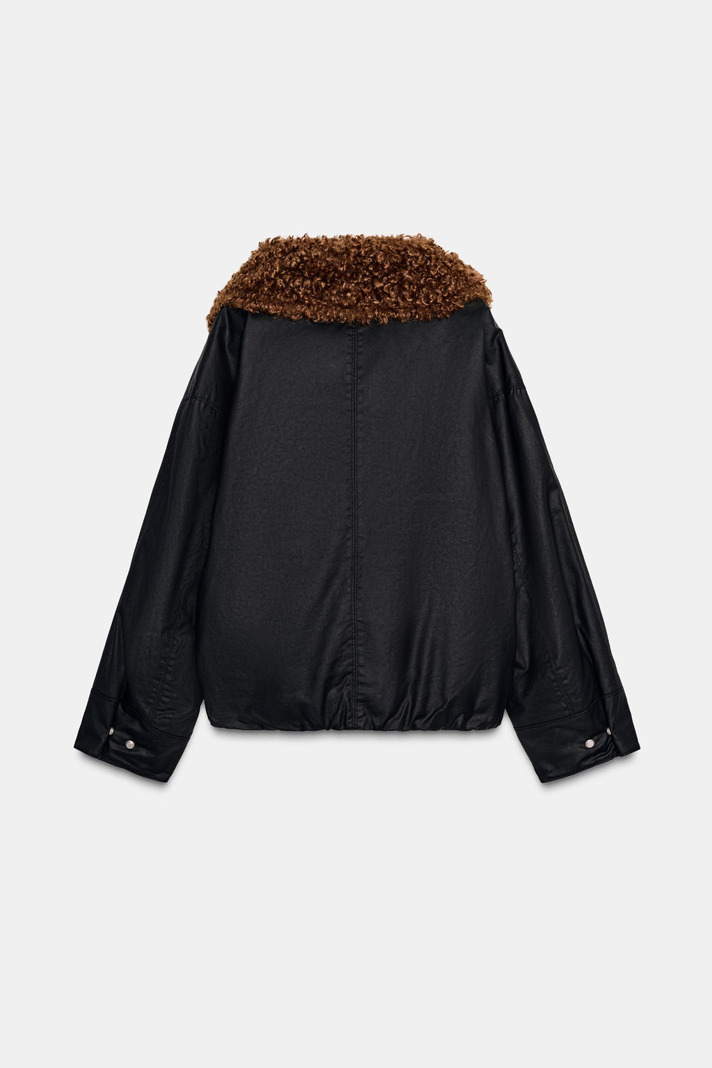 FAUX SHEARLING BOMBER JACKET ZW COLLECTION - Zara фото 10