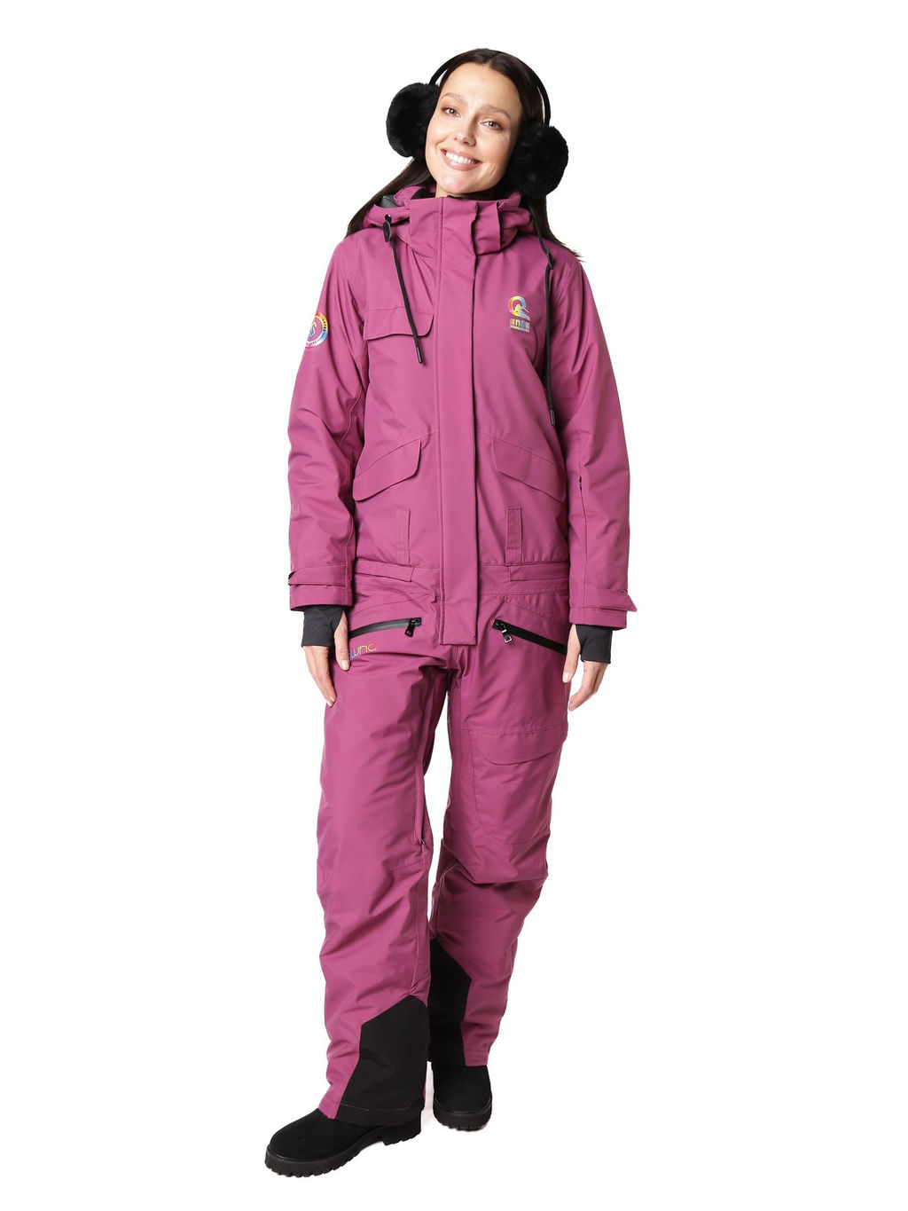 Комбинезон BB-0289 Брусничный