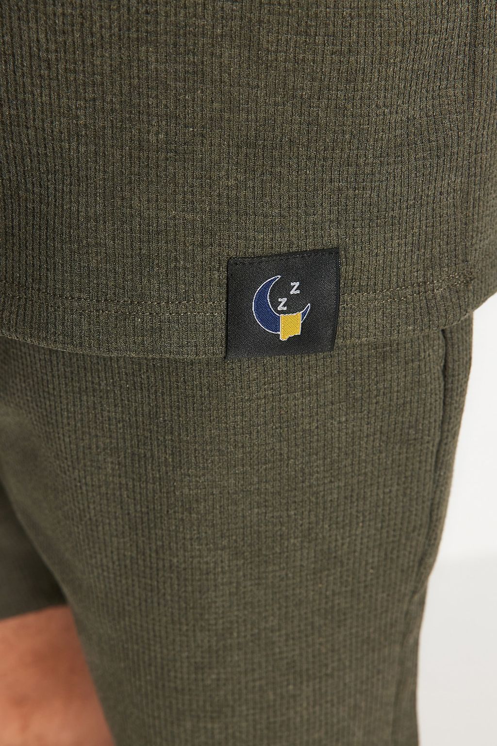 TRENDYOL MAN Siyah Regular Fit Sortlu Pijama Tak?m? TMNSS23PT00036 - Trendyolmilla фото 7