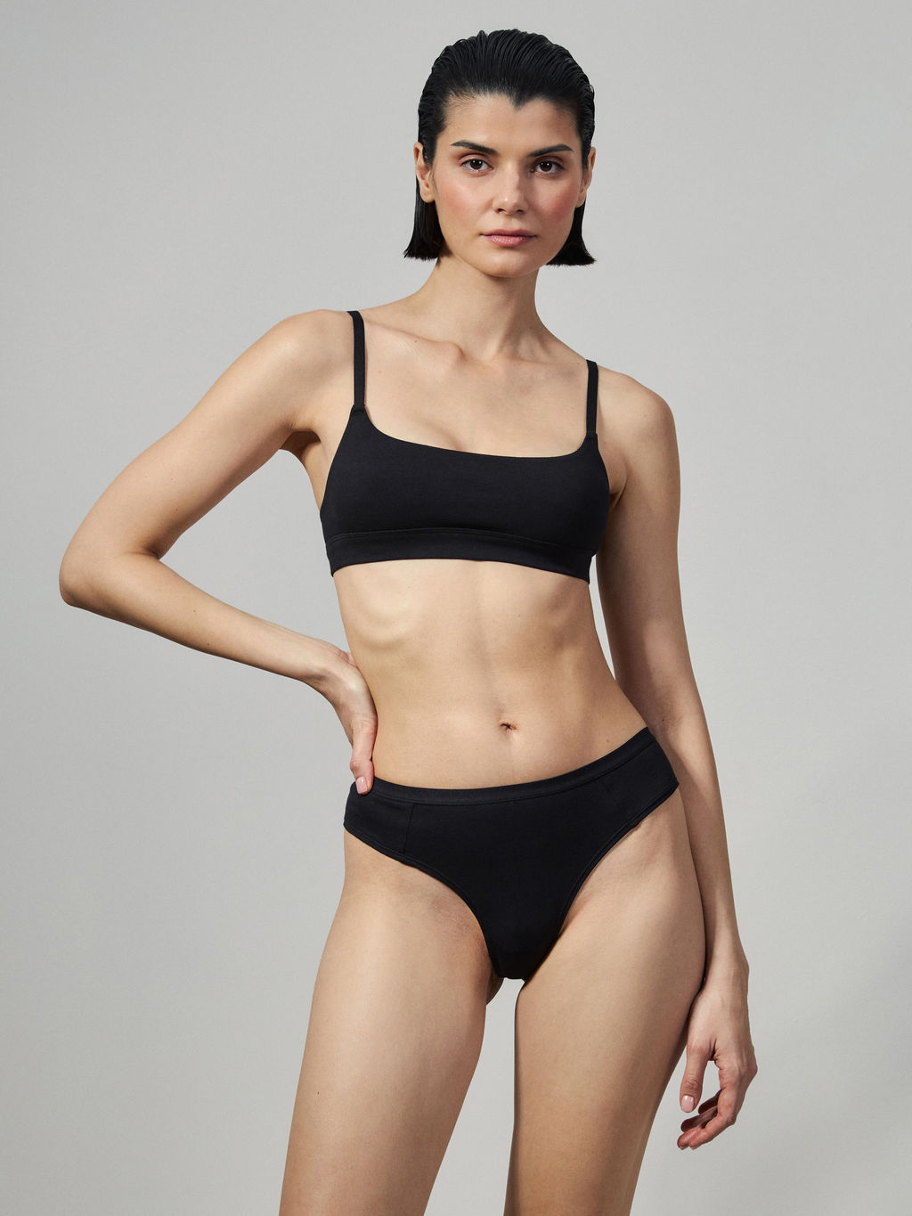 Трусы бразильяно из хлопка / Zarina  фото 6