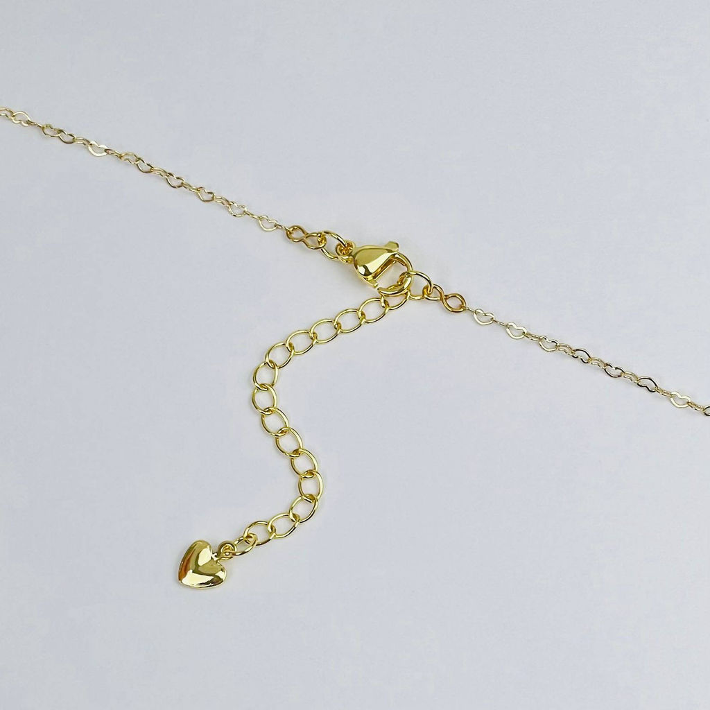 Кулон на цепочке из Пренита 45 см +