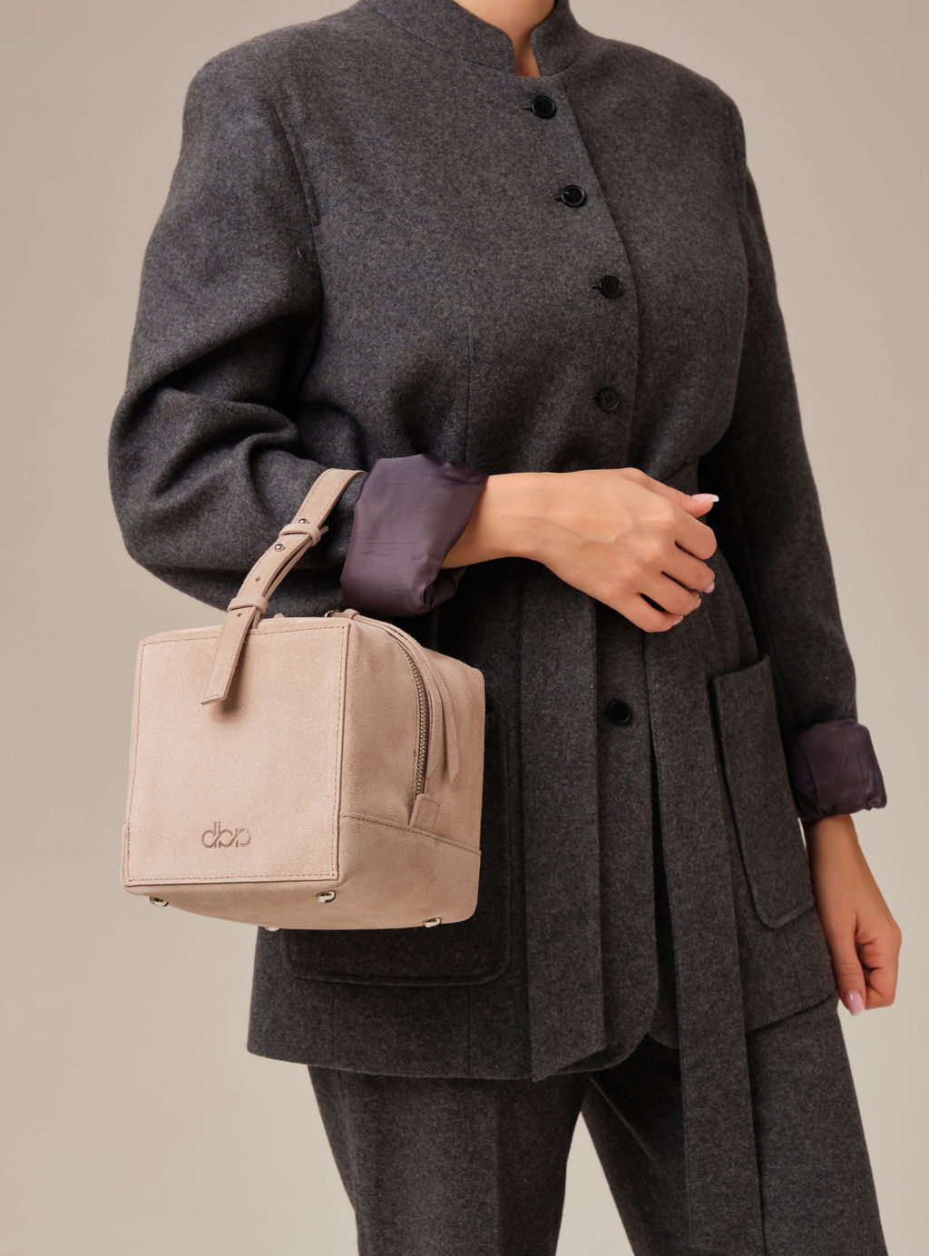 Замшевая сумка Quadra DBR 30989 ваниль  фото 5