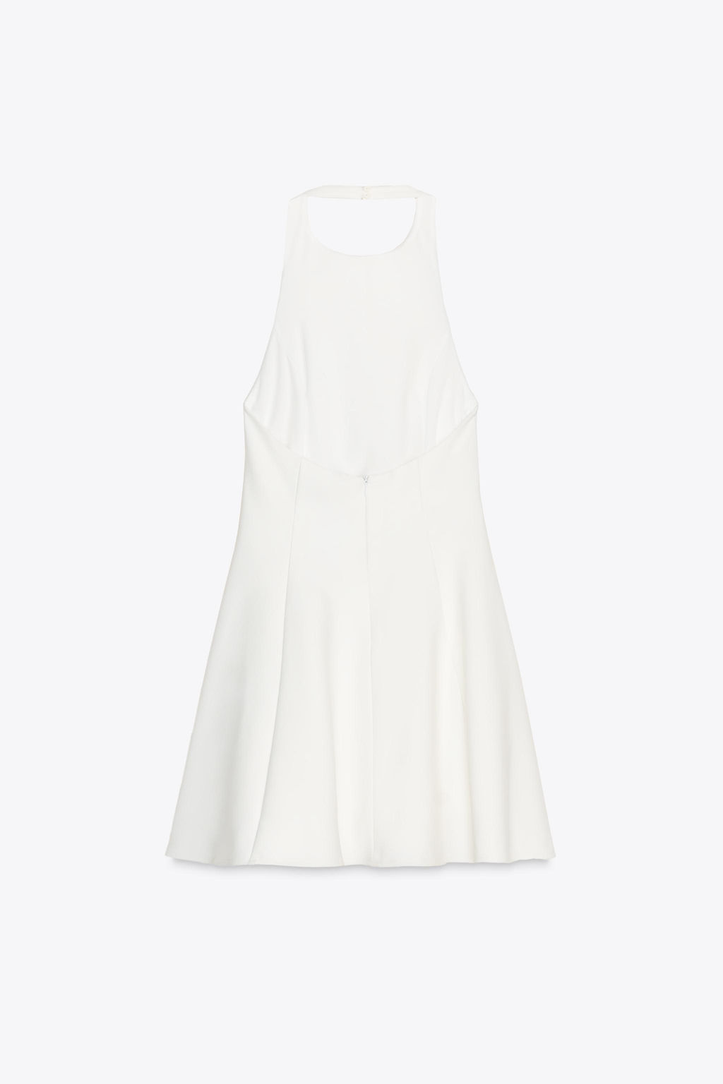 SHORT HALTER GODET DRESS - Zara фото 14