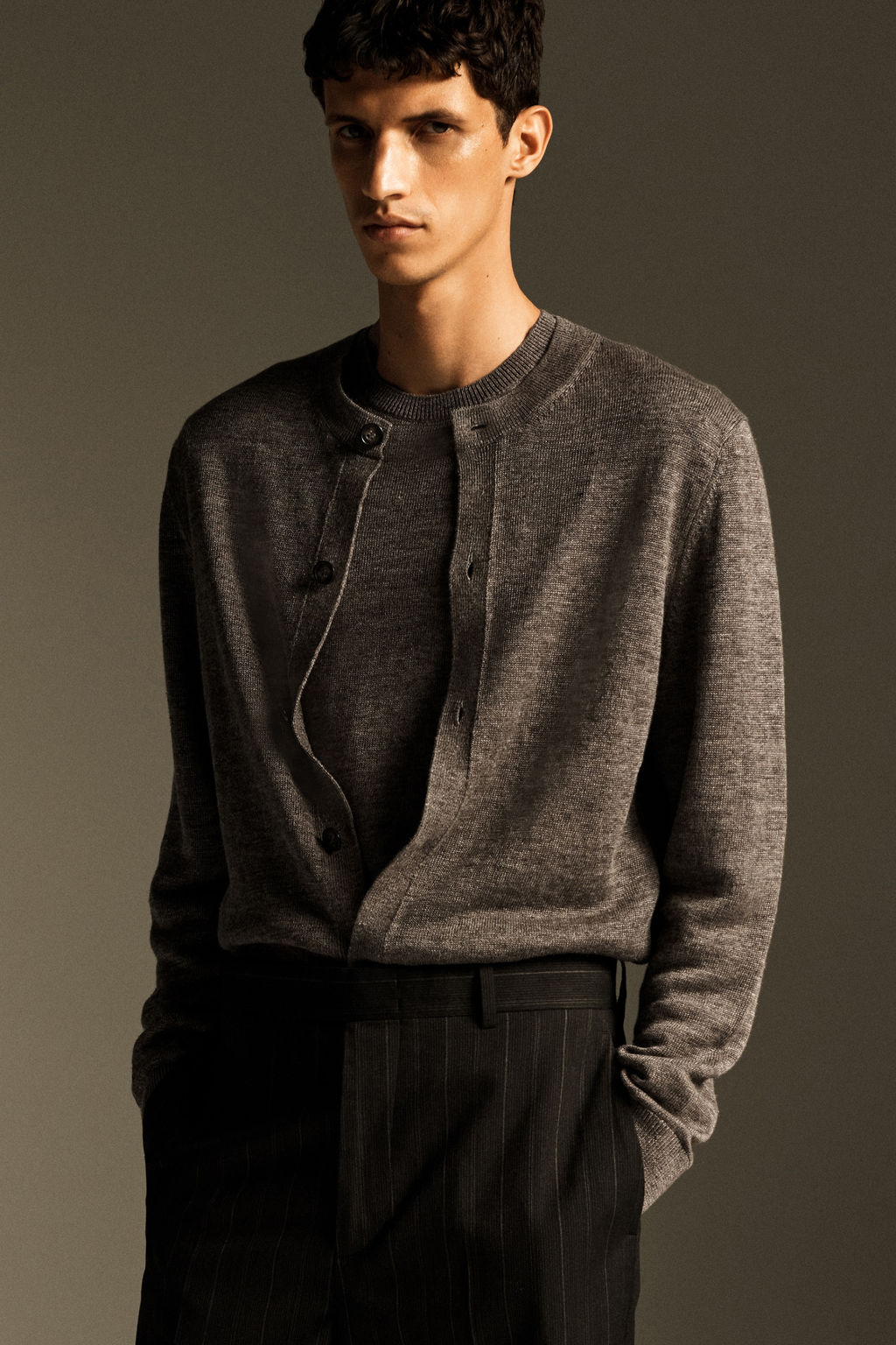 JERSEY DE PUNTO DE LINO CON CUELLO REDONDO - H&m фото 9