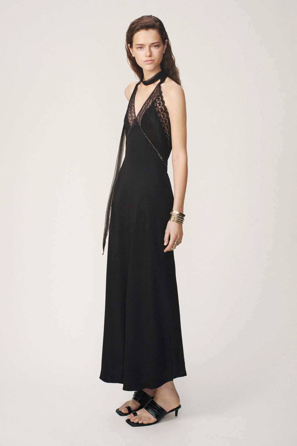 VESTIDO LENCERO - THE ITEM / Negro - Zara фото 5