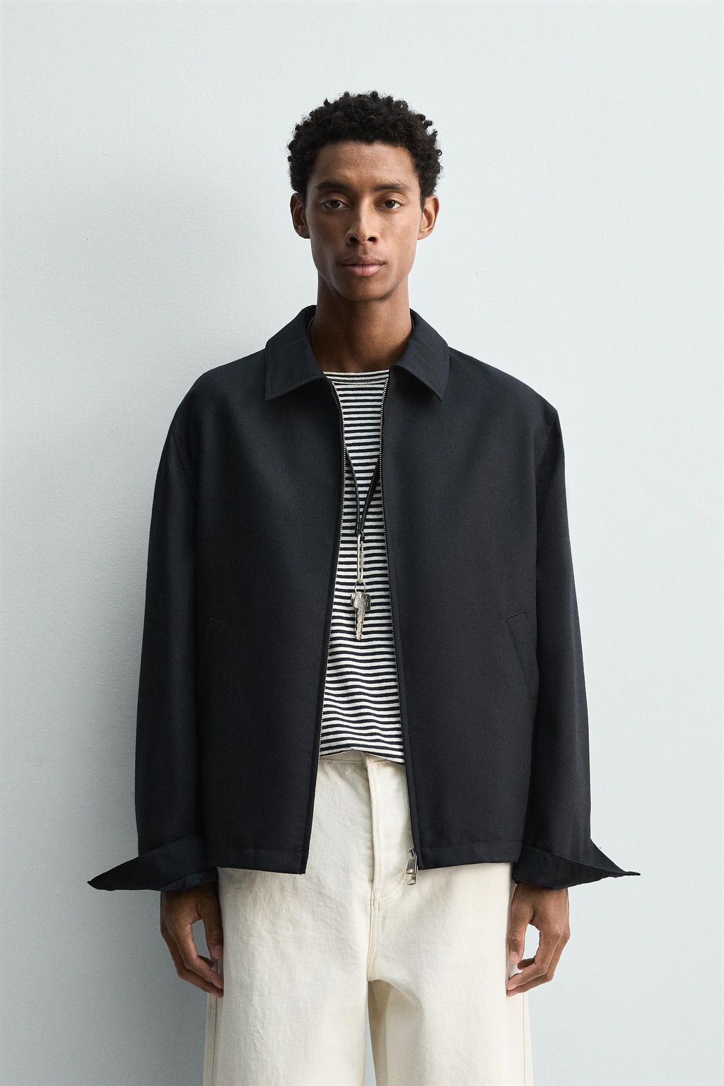 WOOL ZIP-UP OVERSHIRT - Zara фото 2