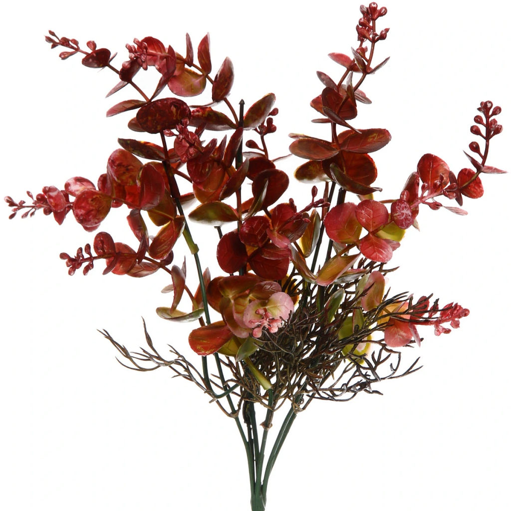 Цена за 4 шт. Искусственные цветы "Волшебство трав" 35см Эвкалипт красный