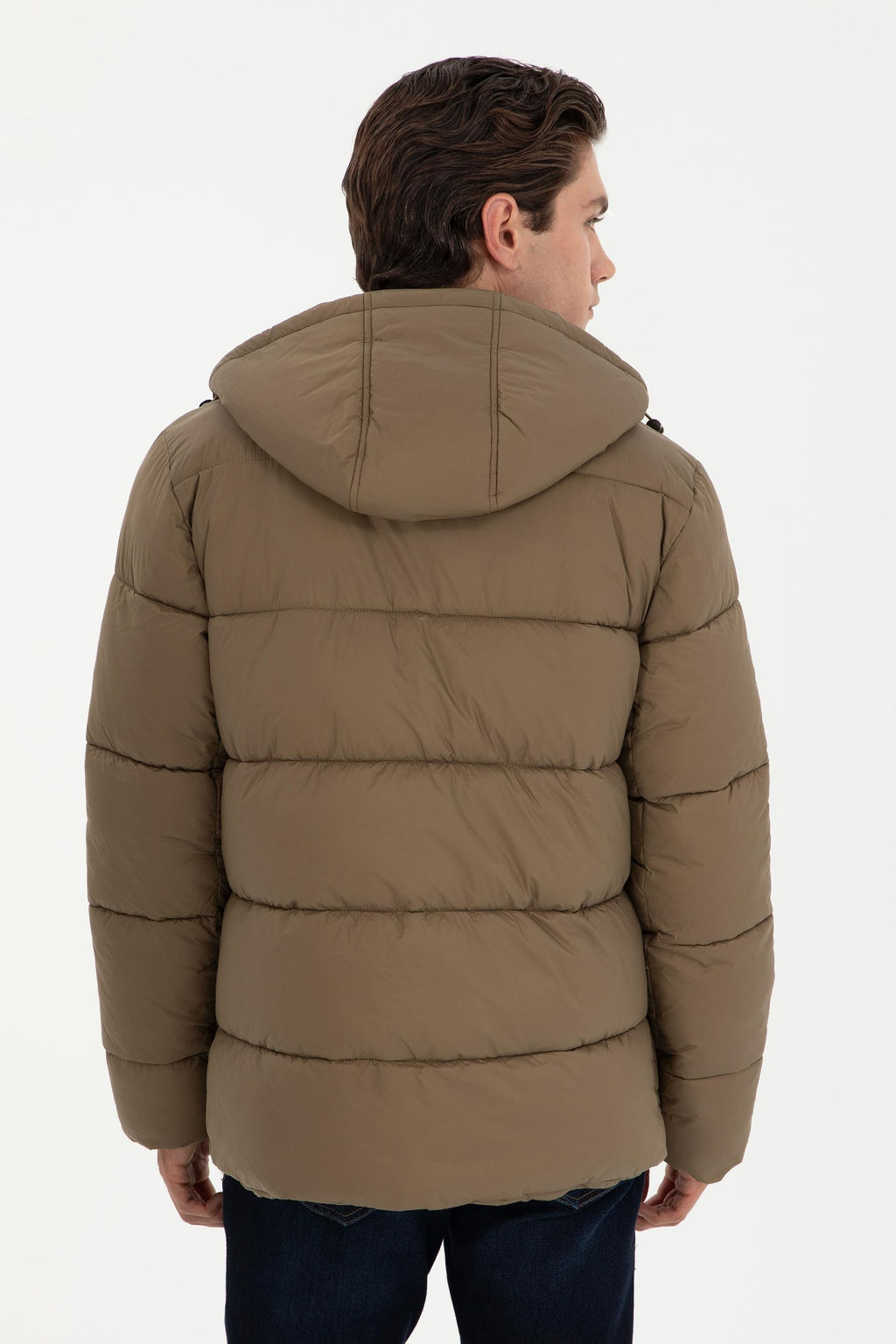 Мужское пальто цвета хаки Неожиданная скидка в корзине - U.s. polo assn фото 5