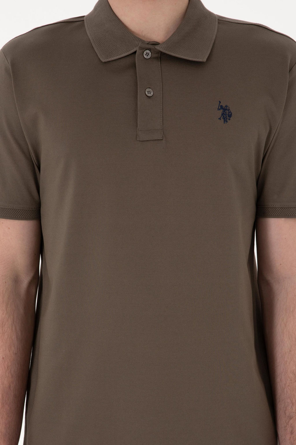 Erkek Regular Fit Polo Yaka Vizon Basic Ti__rt Sepette S_rpriz _ndirim - U.s. polo assn фото 6