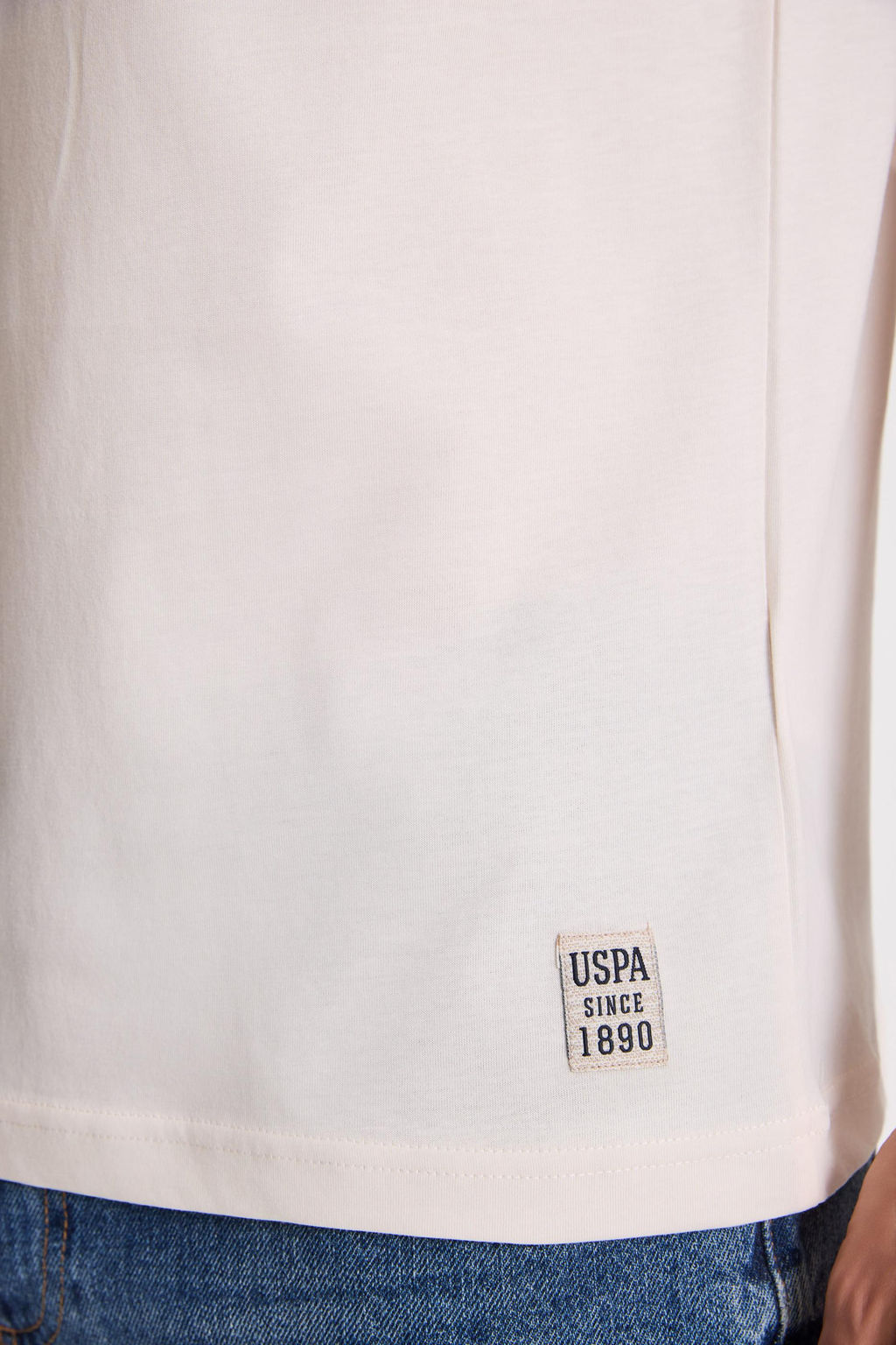 Erkek Krem Regular Fit Bisiklet Yaka Ti__rt