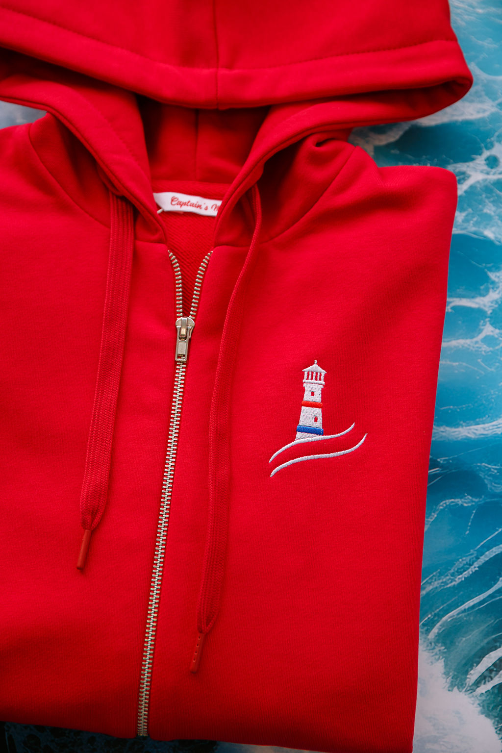 Толстовка на молнии мужская Lighthouse Red - Captain's mate фото 11