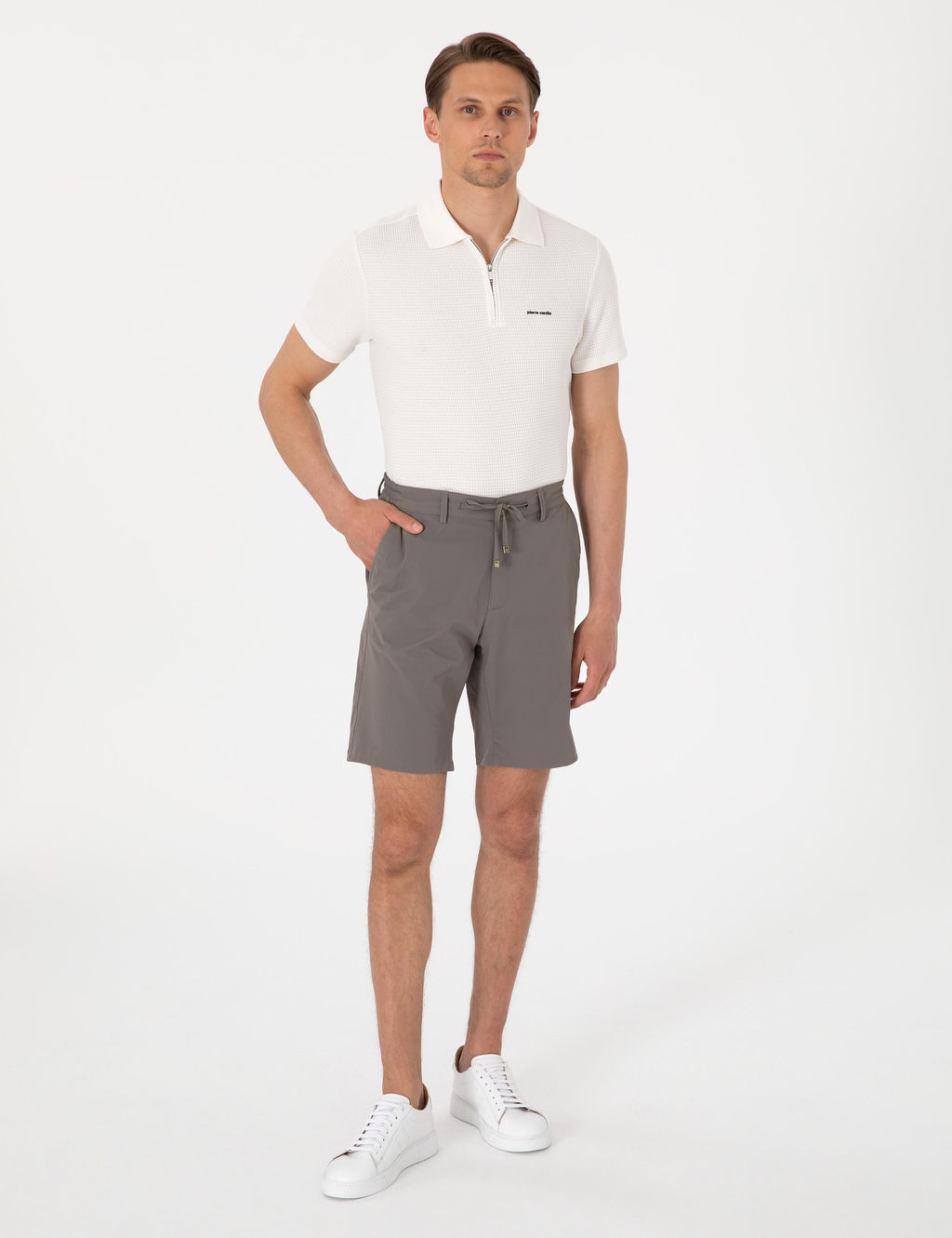 Vizon Slim Fit Beli Lastikli Dokuma _ort