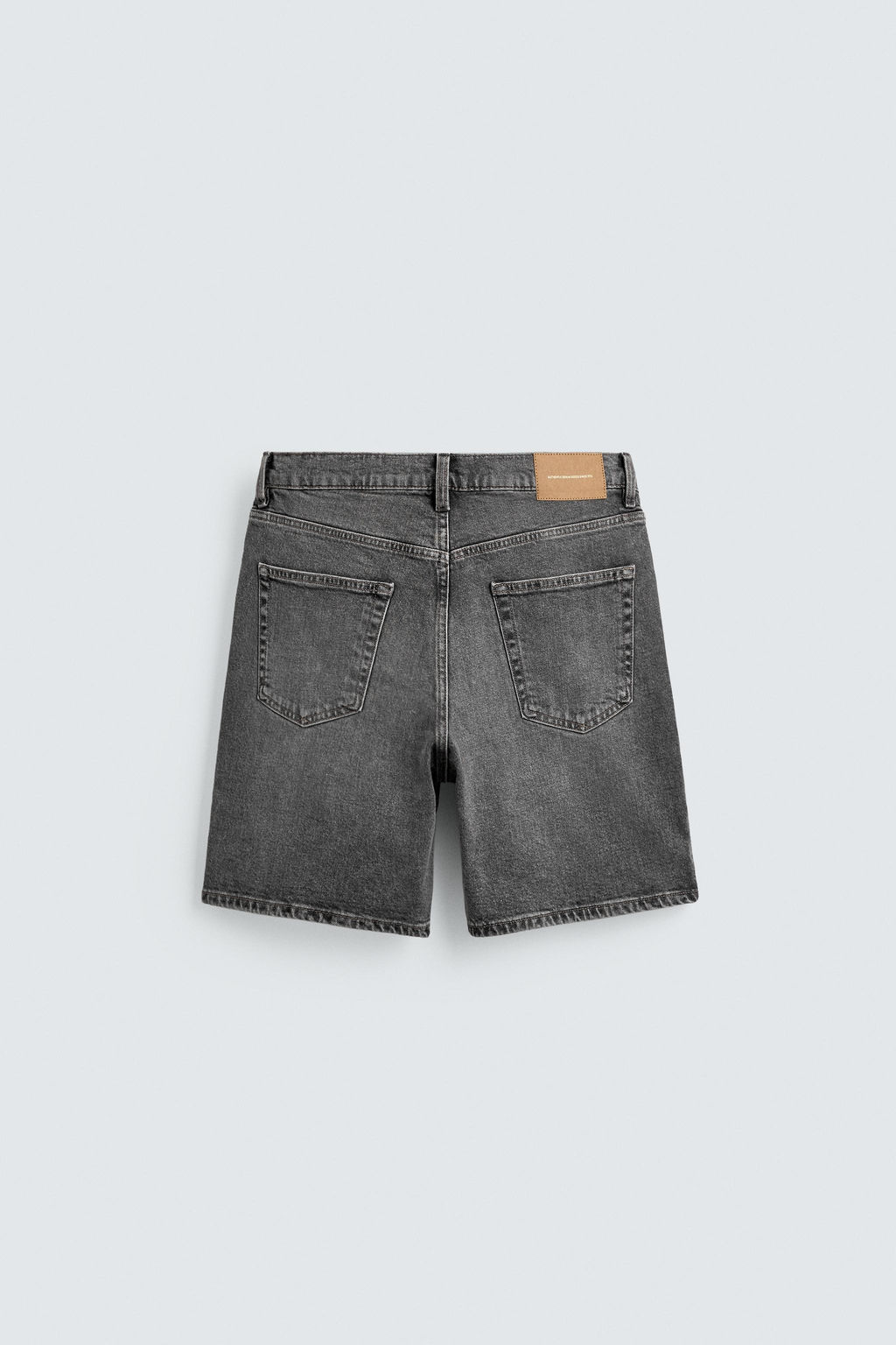 BERMUDA DENIM REGULAR FIT / Gris