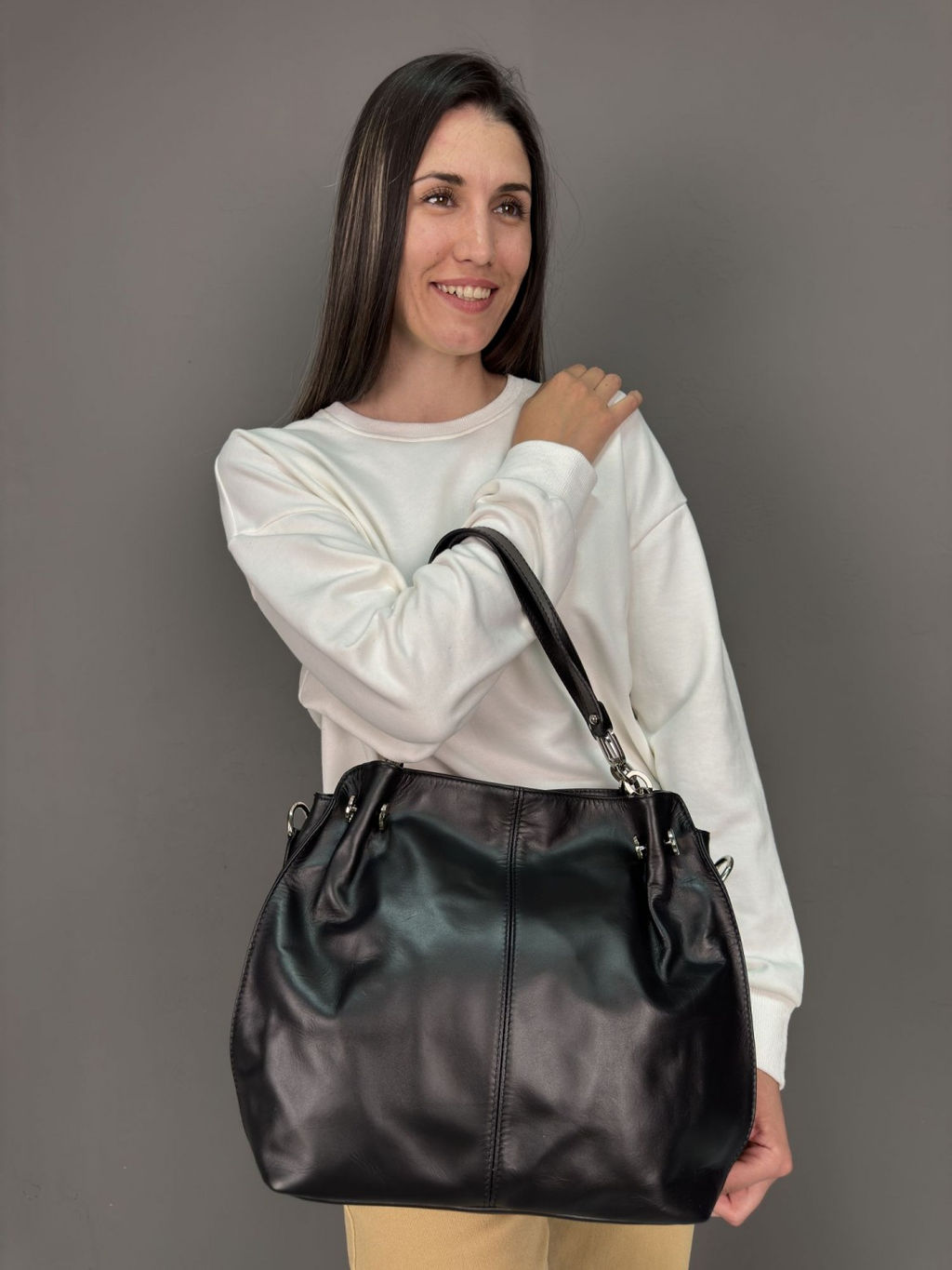 Сумка женская из телячьей кожи