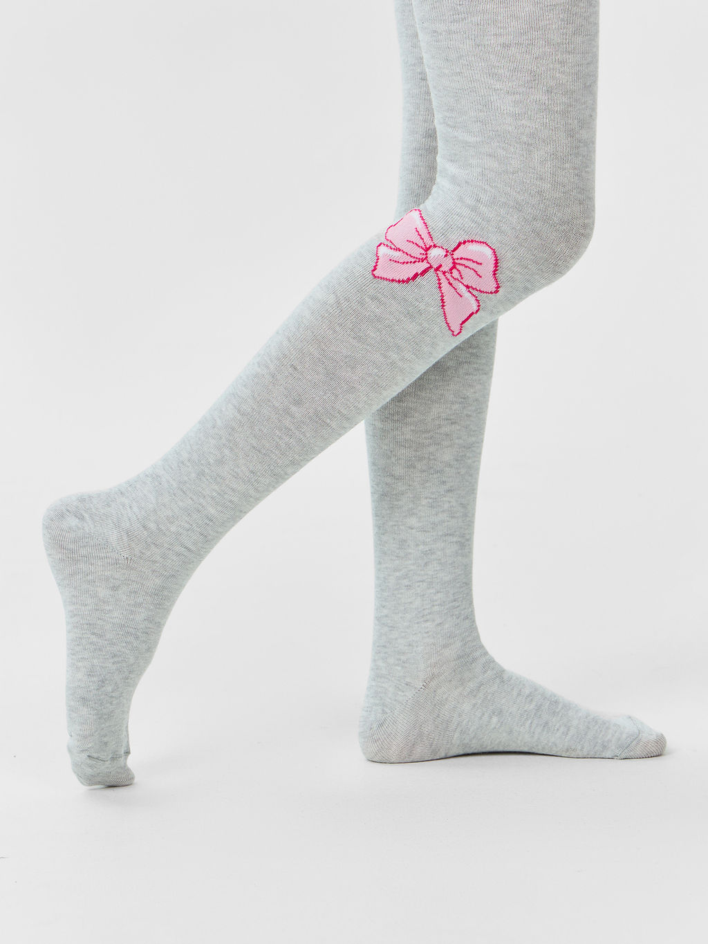 Цена за 3 пары! Колготки детские серые с бантиками - Mark formelle фото 4