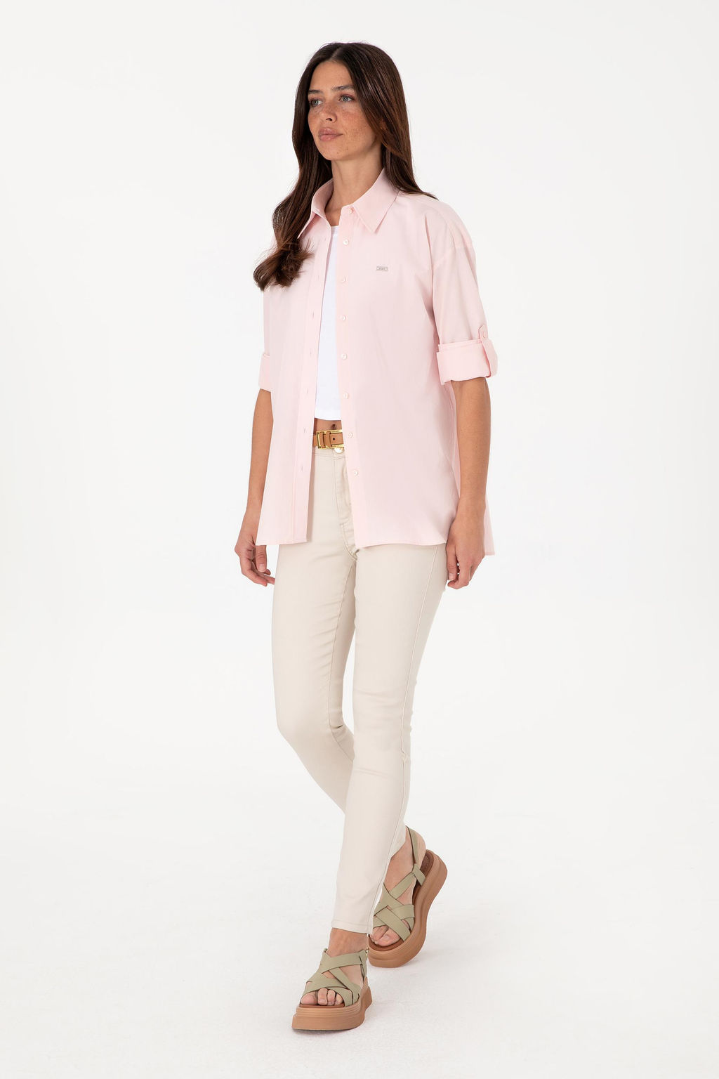 Kad_n A__k Pembe Uzun Kollu G_mlek Sepette S_rpriz _ndirim - U.s. polo assn фото 4