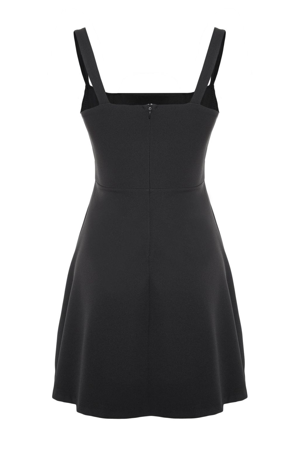 TRENDYOLMILLA Siyah A-Kesim Dokuma K?sa S?k Abiye Elbise TPRSS23EL00031 фото 16