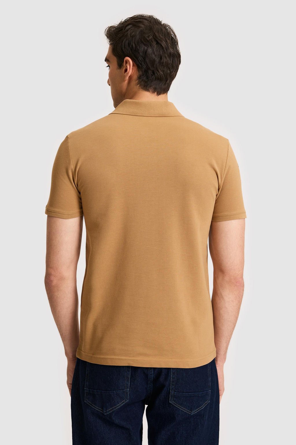 Erkek Slim Fit Polo Yaka Coconut Basic Ti__rt