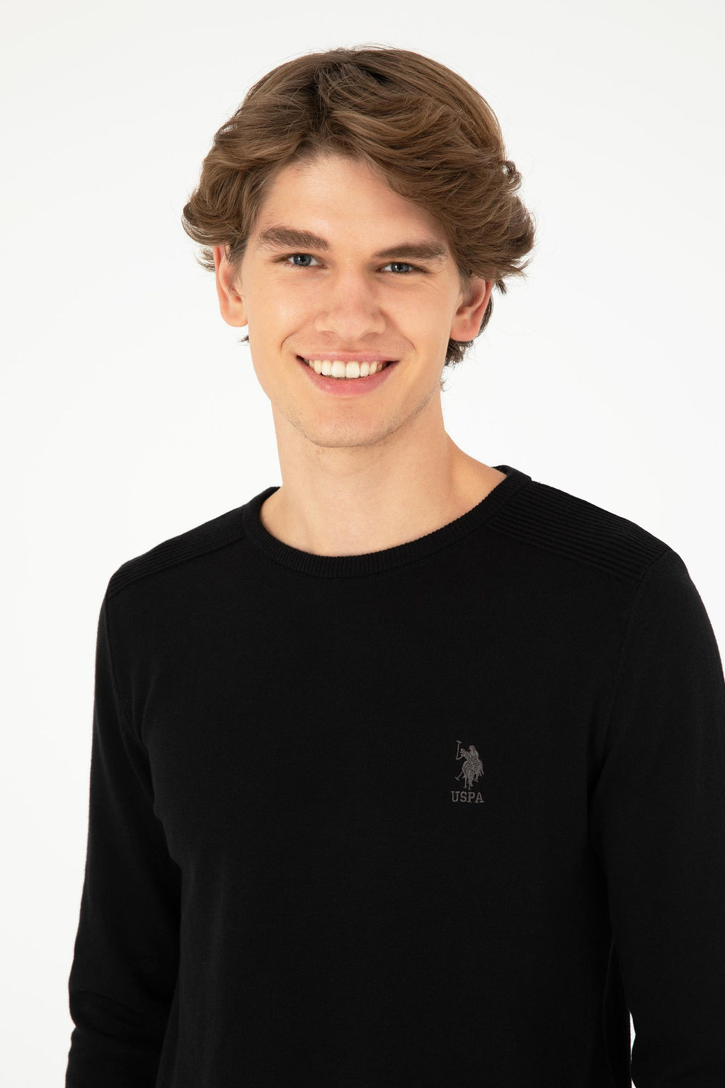 Мужской черный базовый свитер Неожиданная скидка в корзине - U.s. polo assn фото 2