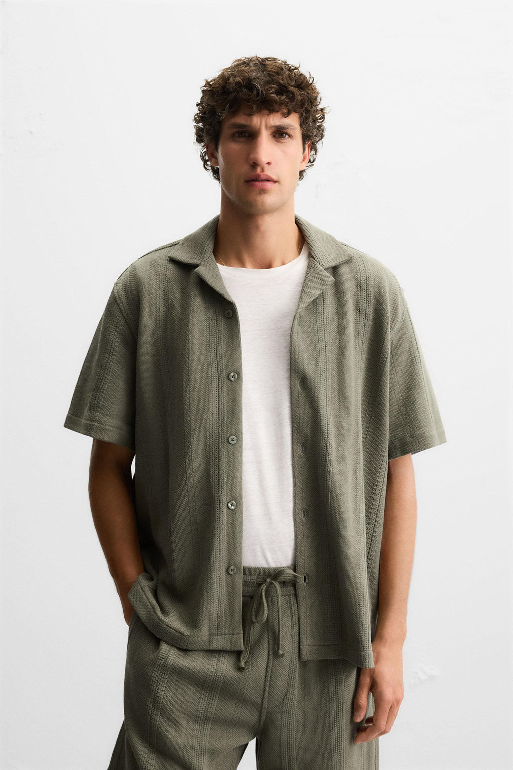 TEXTURED JACQUARD SHIRT - Zara фото 2