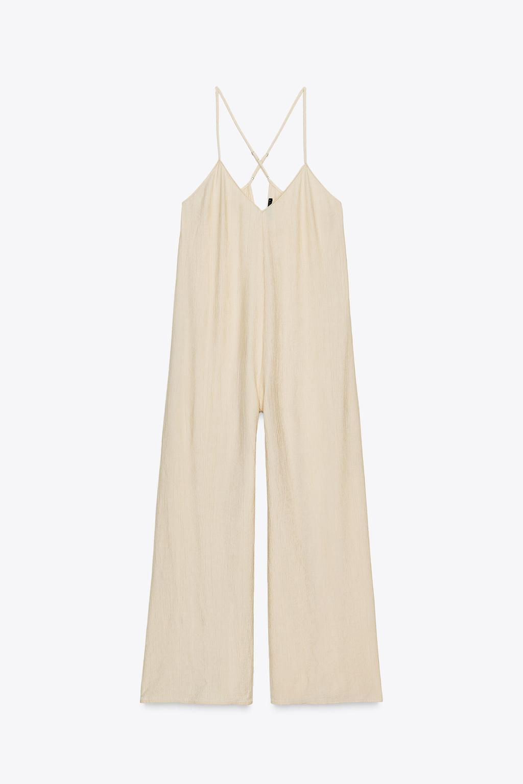 FLOWY TEXTURED JUMPSUIT - Zara фото 13