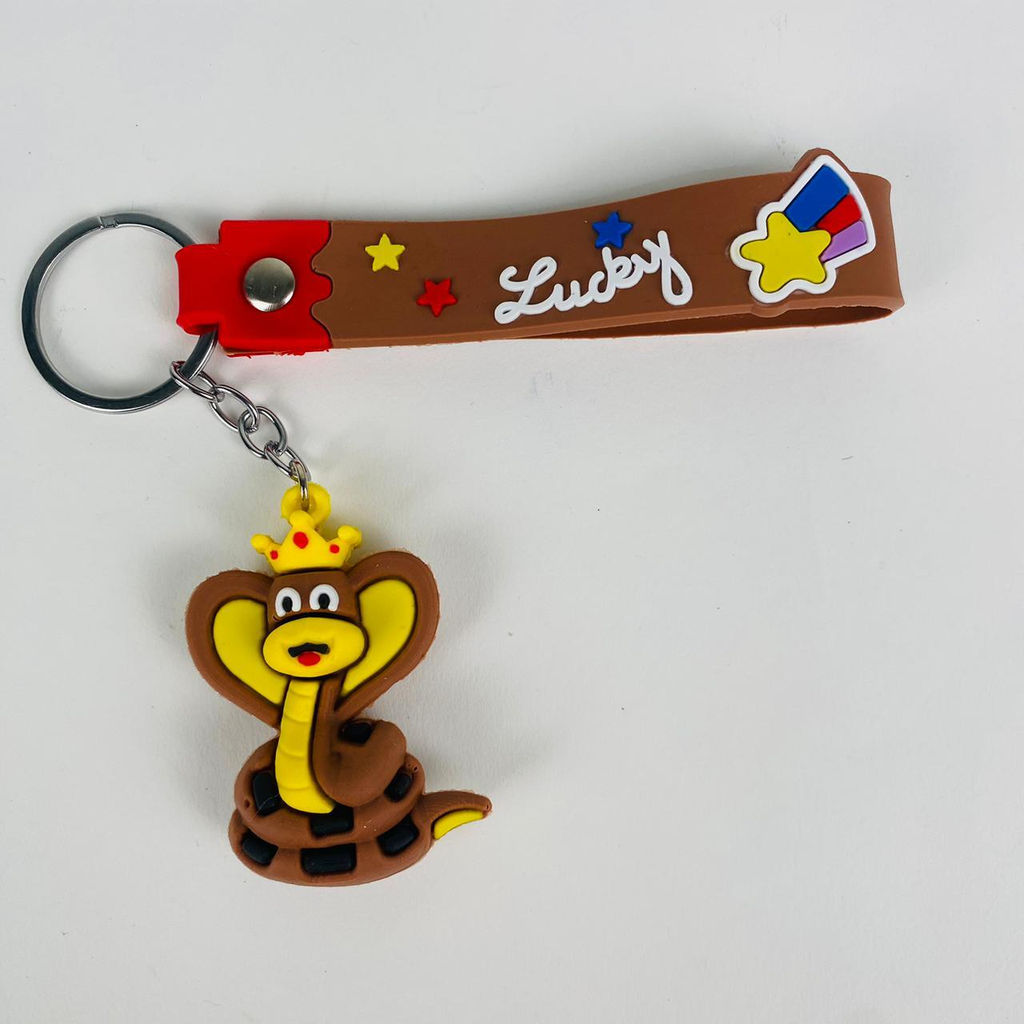 Брелок из резины Змейка с короной в ассортименте - Storyland фото 3