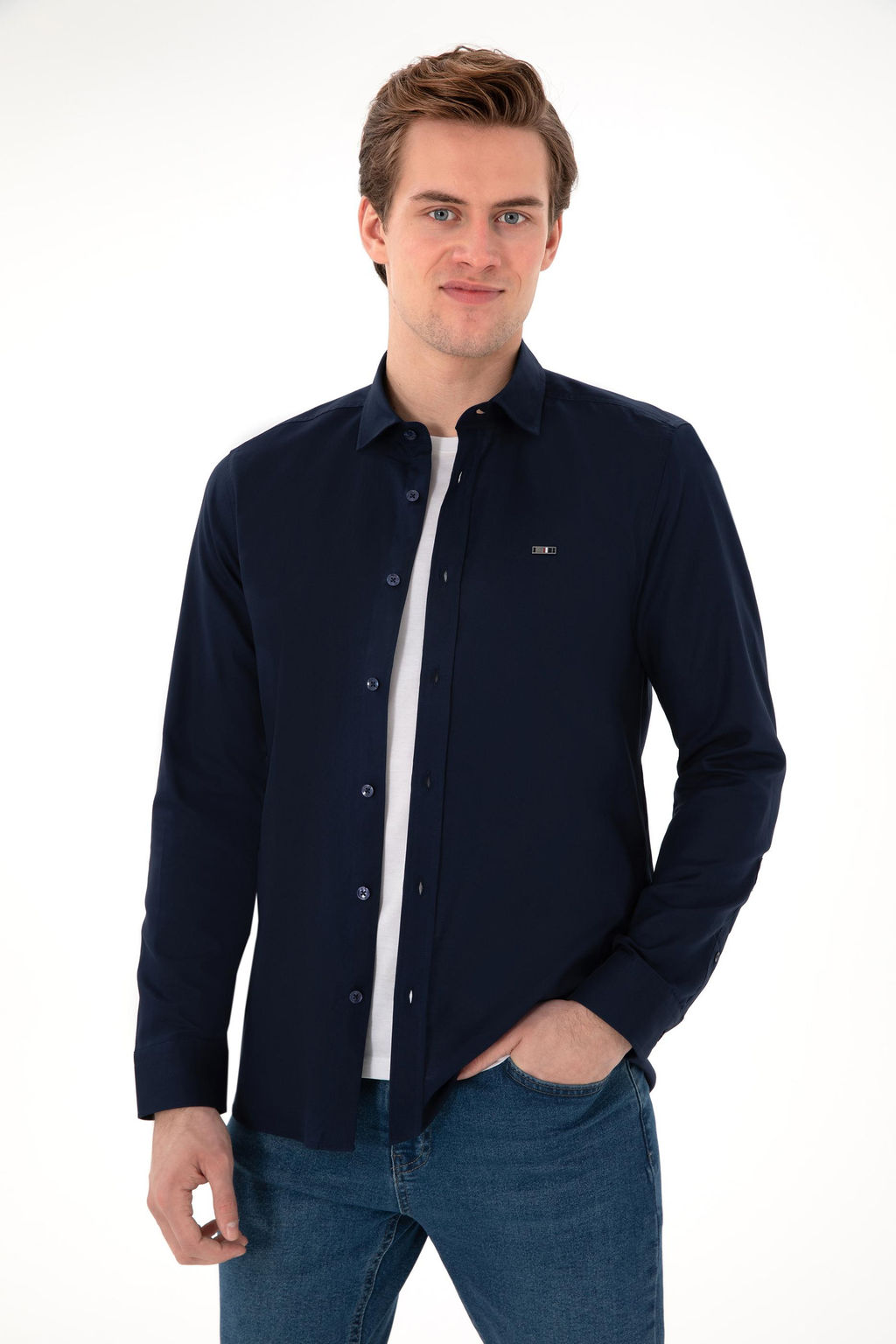 Erkek Lacivert Uzun Kollu Basic G_mlek Sepette S_rpriz _ndirim - U.s. polo assn фото 3