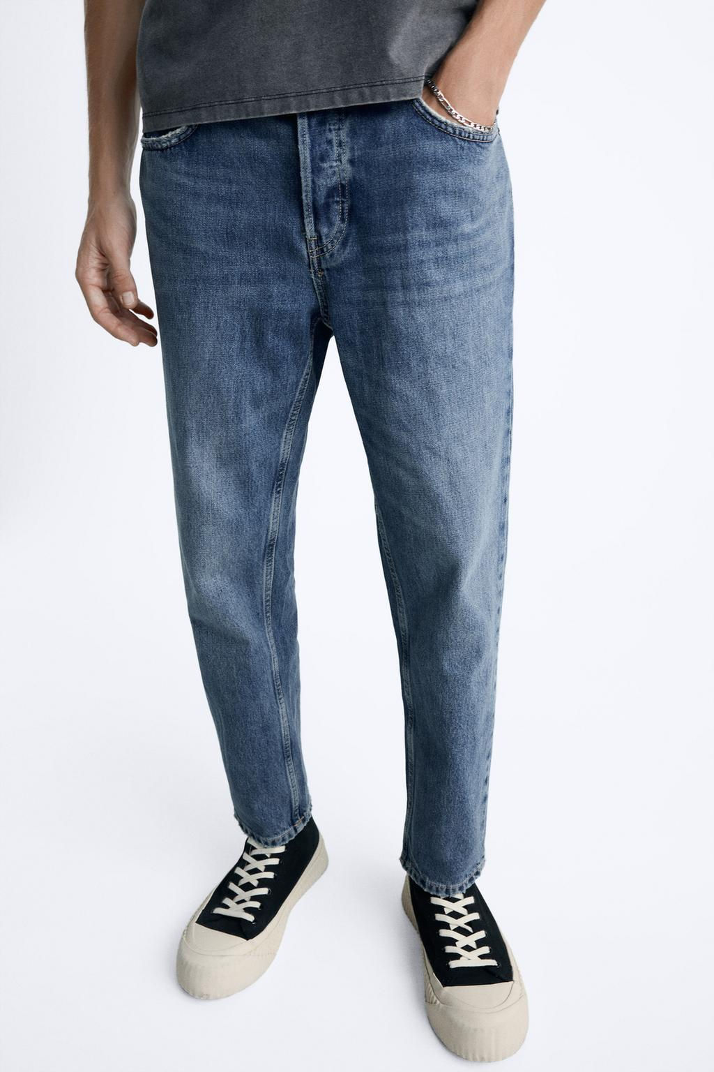 SLIM FIT CROPPED JEANS - Zara фото 5