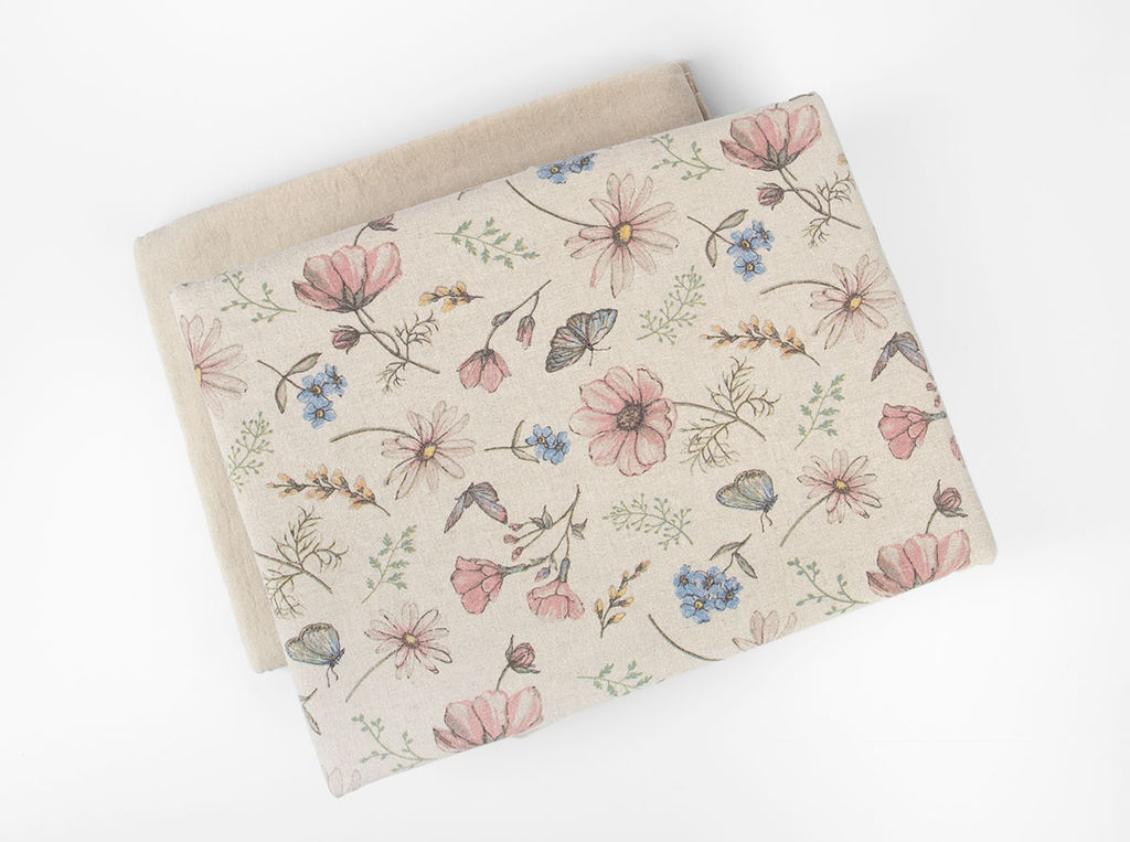 24С175-ШР/у/уп.кор. 225*220 КПБ "Цветочный узор" цв. 1 рис. 197