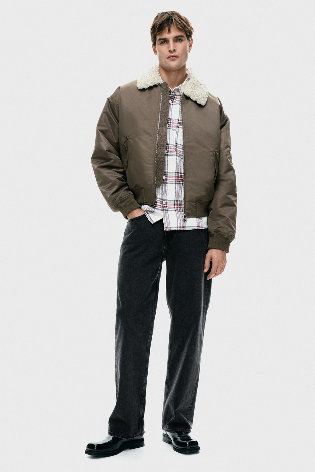Cazadora bomber de nailon Loose Fit - H&m фото 3