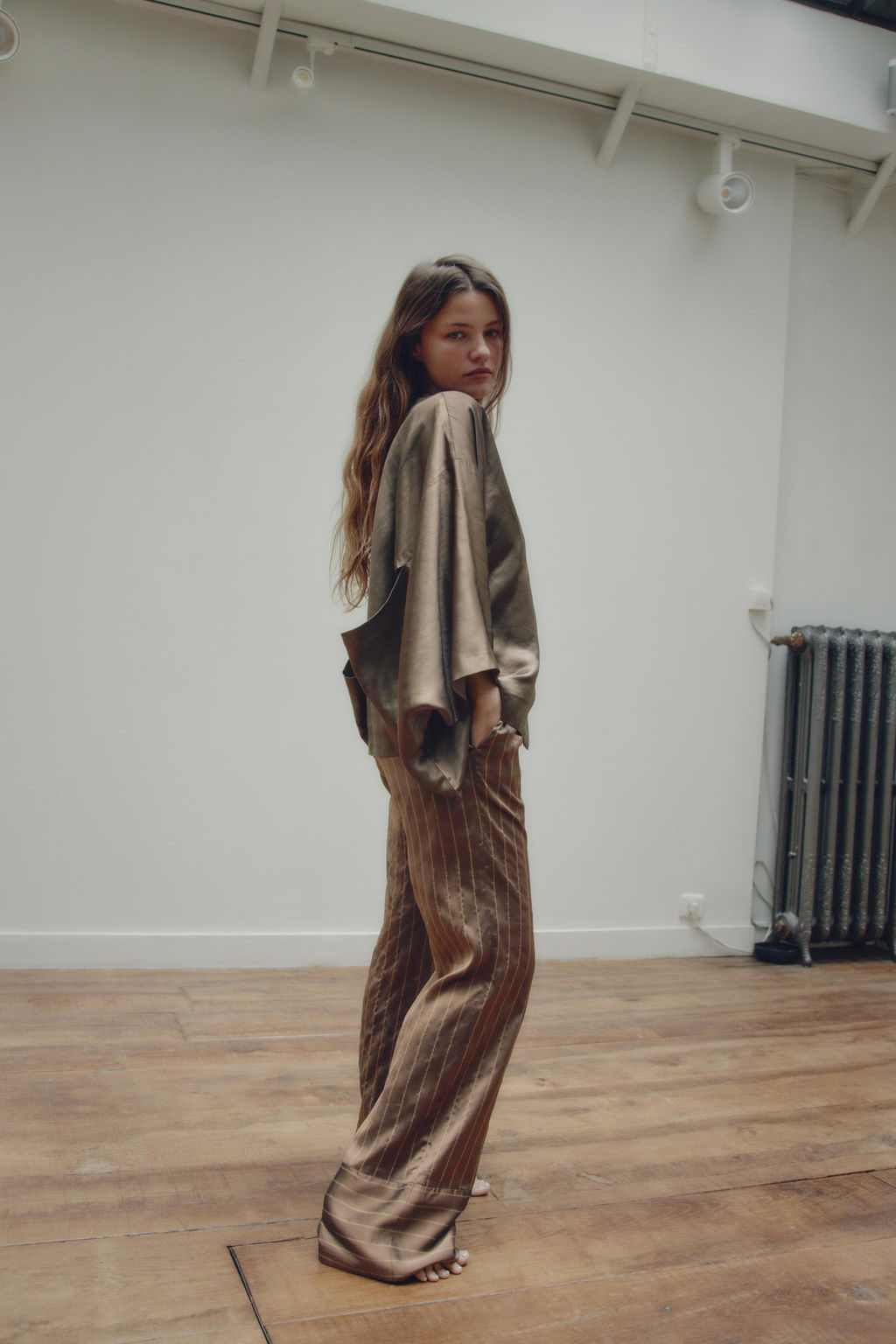 STRIPED PYJAMA TROUSERS - Zara фото 12