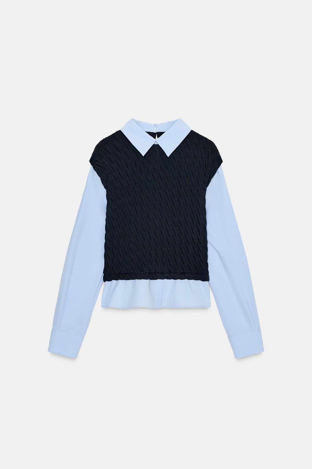 CONTRAST POPLIN SHIRT - Zara фото 8