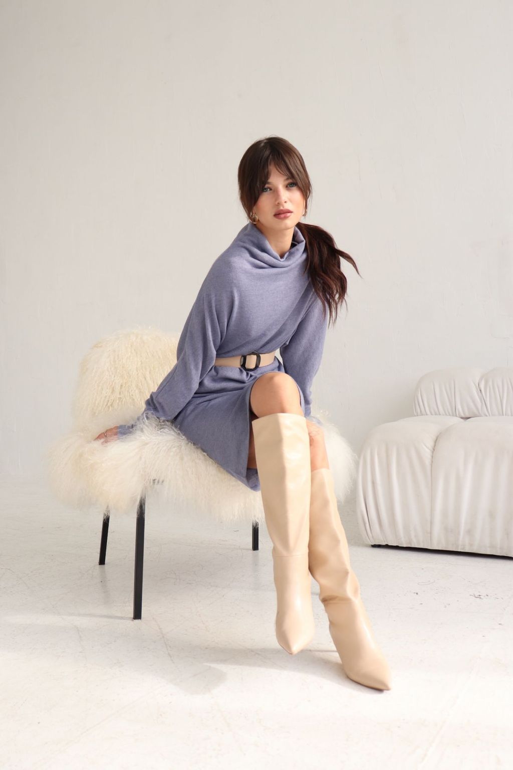 Платье-свитер оверсайз - Martichelli фото 16