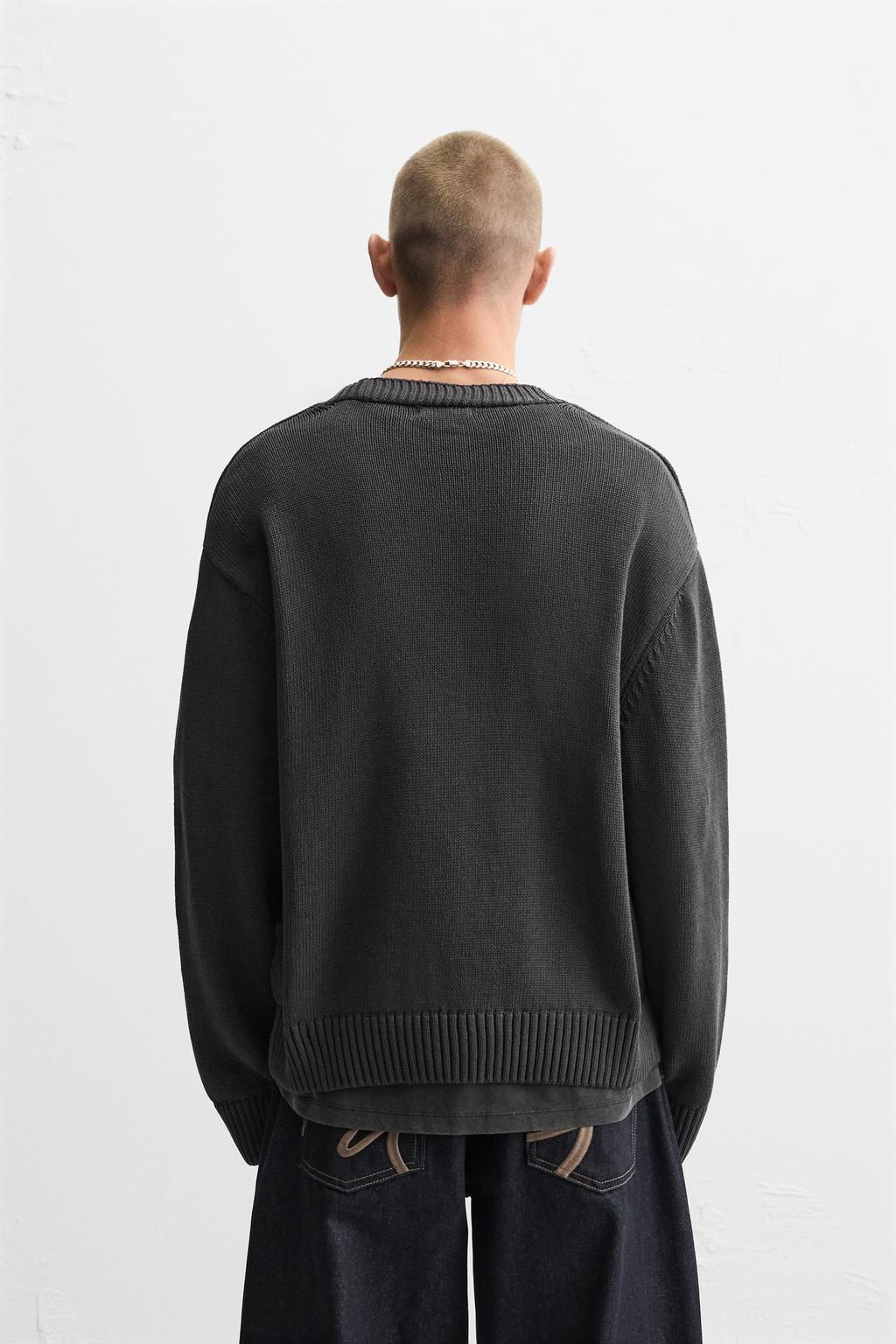 TEXTURED COTTON CARDIGAN - Zara фото 20