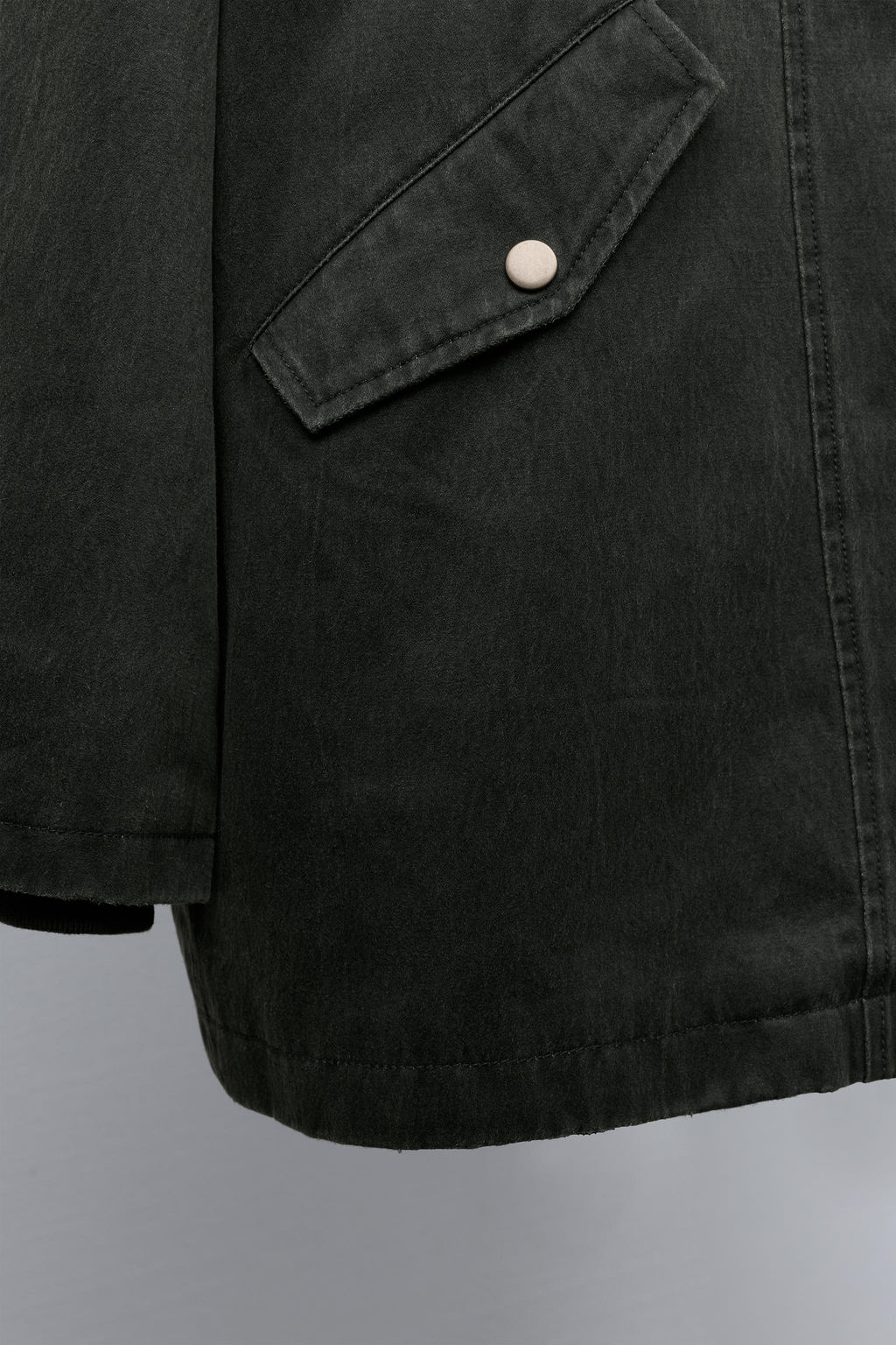 LONG WAXED JACKET - Zara фото 7