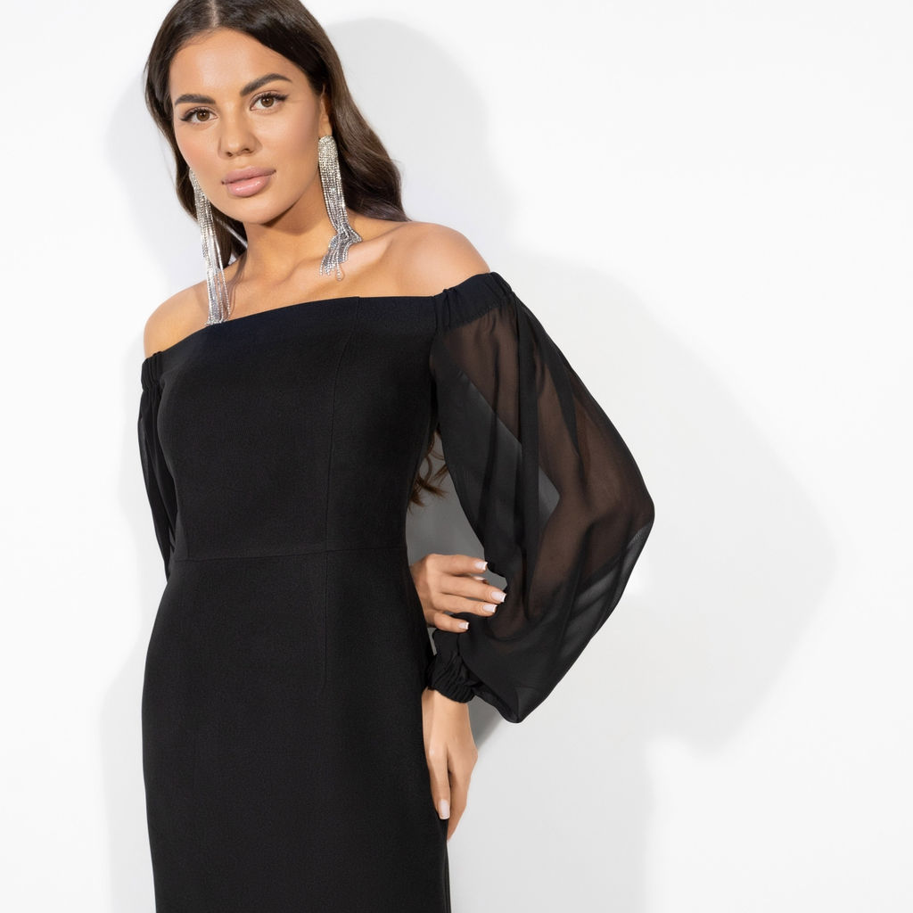 Платье с открытыми плечами, Слишком роскошно (new) - Charutti фото 3