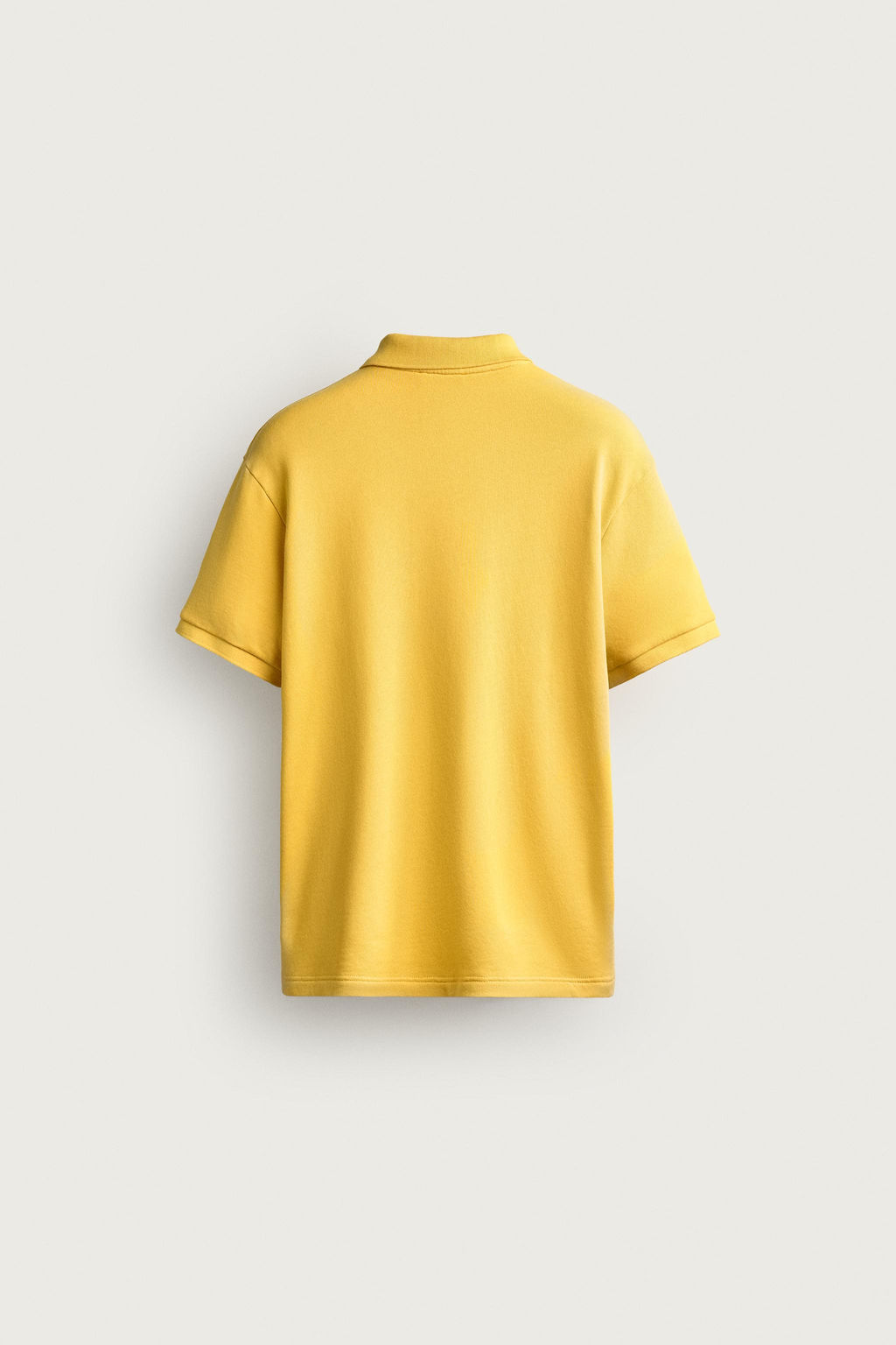 SUDADERA POLO REGULAR FIT MANGA CORTA / Amarillo - Zara фото 9