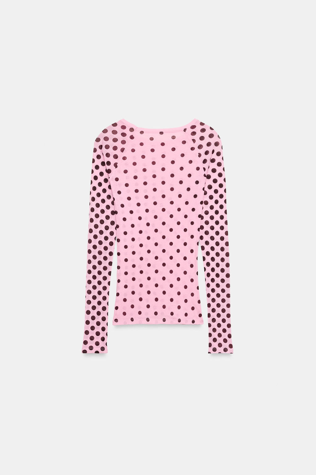 CAMISETA SUPIMA® MANGA LARGA LUNARES / Rosa - Zara фото 6