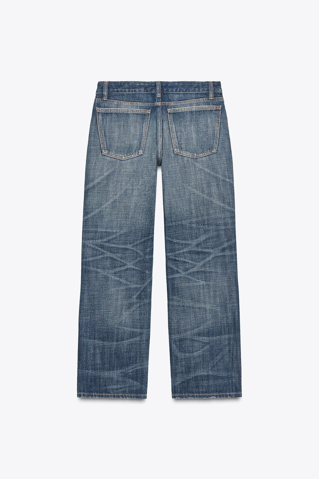 TRF STRAIGHT CROP MID-WAIST JEANS - Zara фото 10
