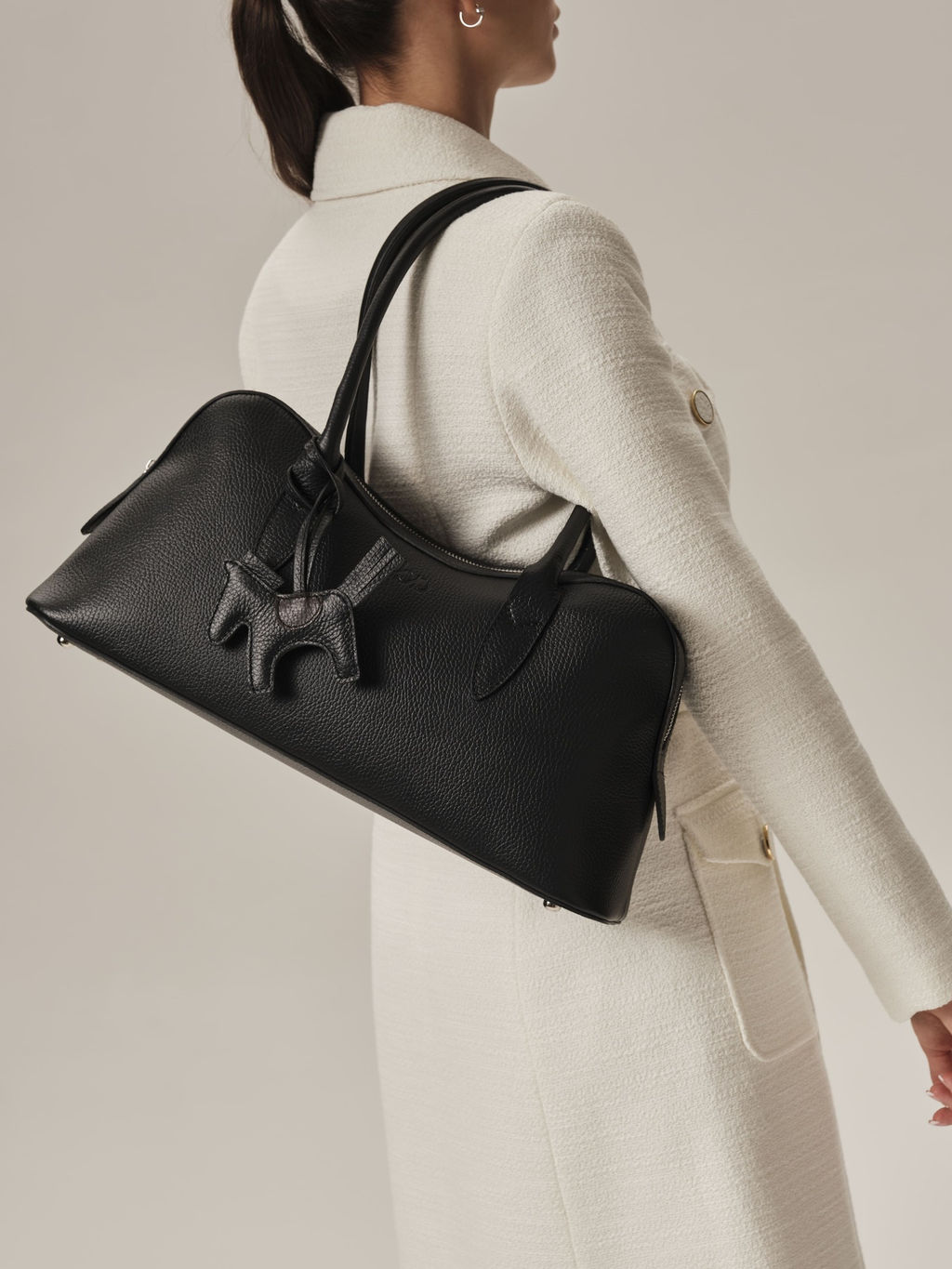 Кожаная сумка Jockey DBR 31168 черный  фото 6