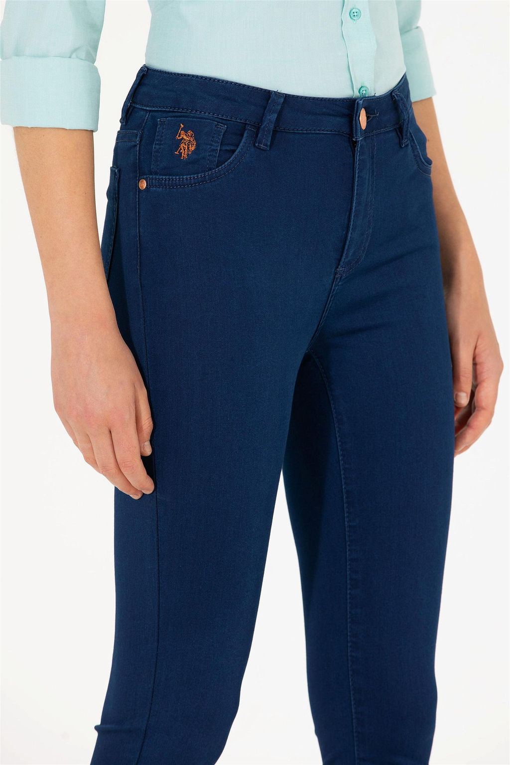 Женские голубые джинсовые брюки - U.s. polo assn фото 12