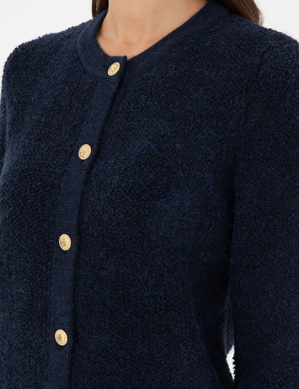 Lacivert Slim Fit Triko H_rka