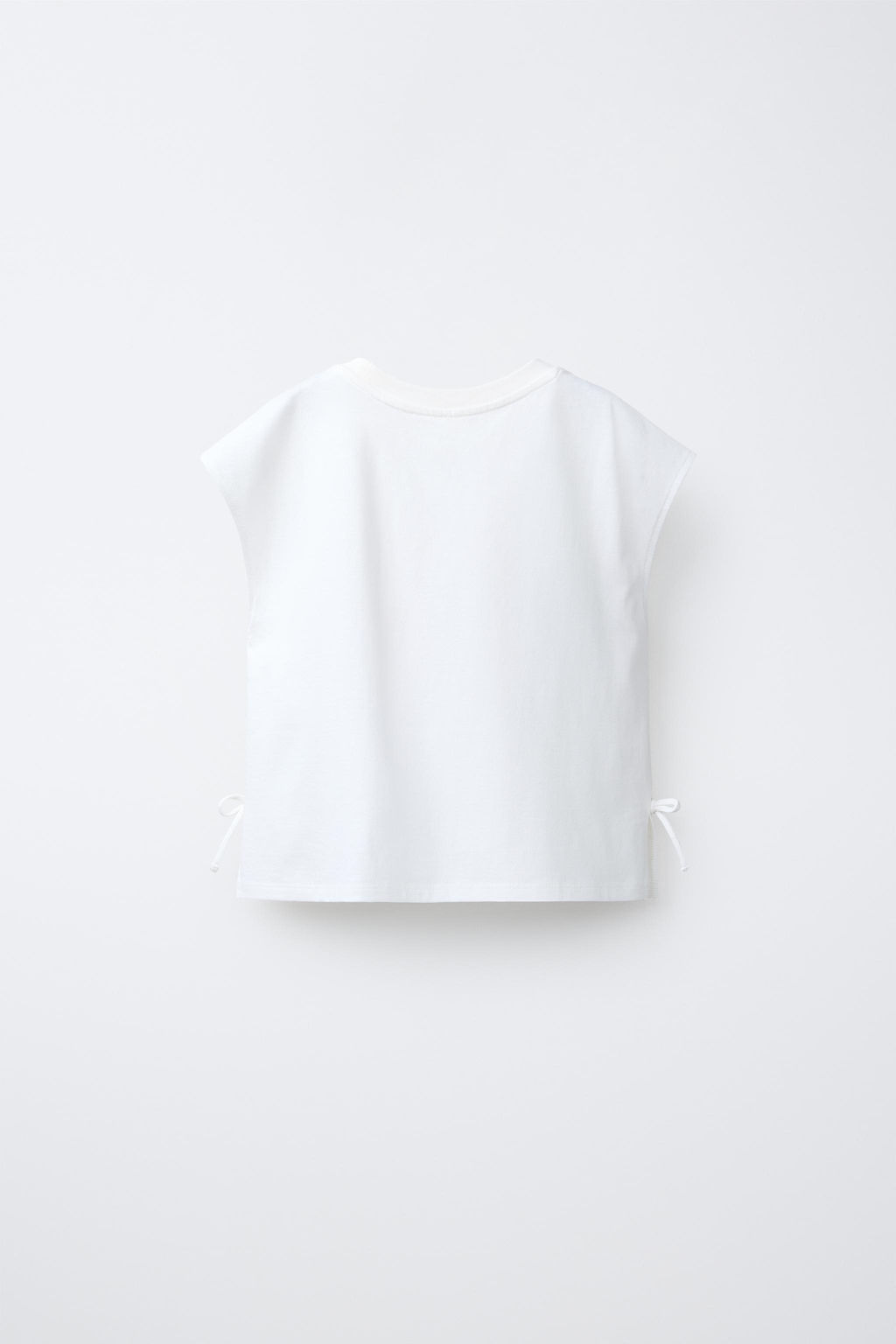 CAMISETA DETALLE PUNTO CROCHET / Blanco - Zara фото 6