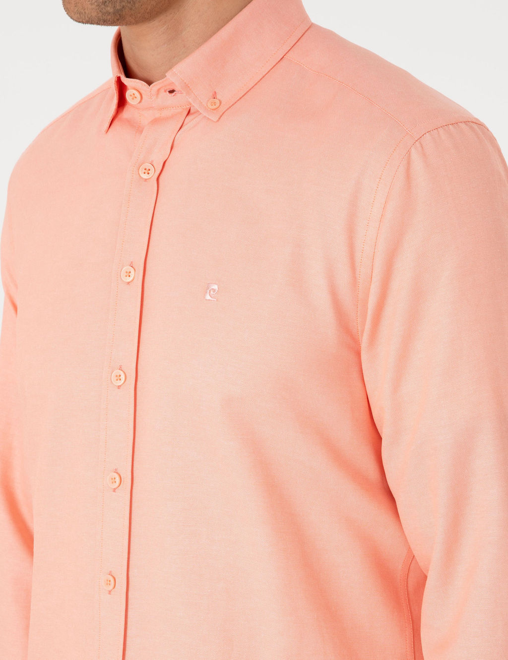 Mercan Oxford Slim Fit Kolay _t_lenebilir G_mlek - Pierre cardin фото 7