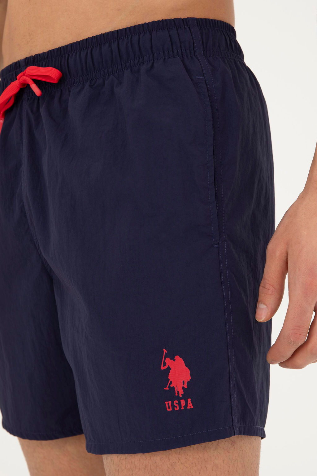 Мужские темно-синие шорты для плавания - U.s. polo assn фото 4