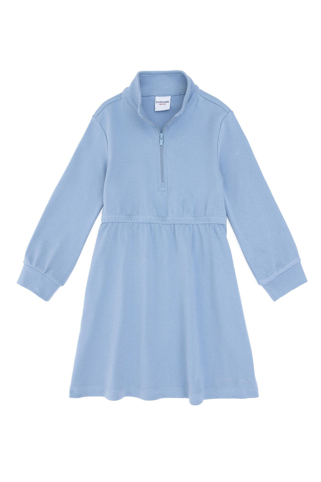 Голубое трикотажное платье для девочки Неожиданная скидка в корзине - U.s. polo assn фото 2