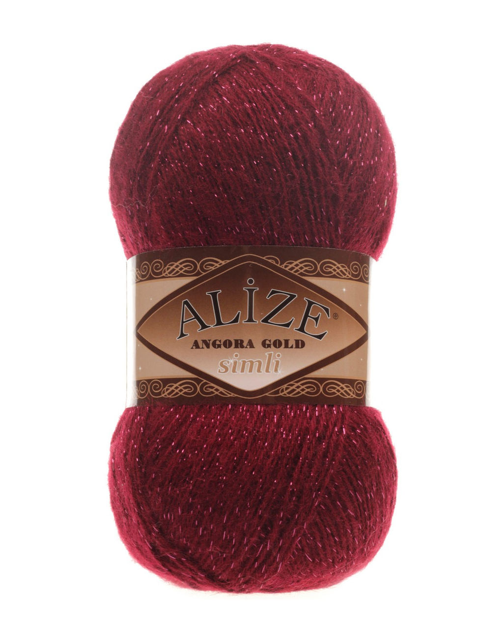Ангора голд сим (Angora gold sim) пряжа Alize 20%шерсть 5%метанит 75%акрил 5х100г/500м фото 26